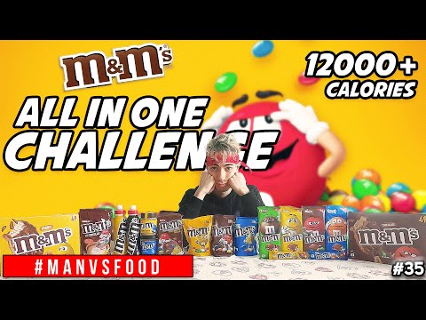 MANGIO TUTTI I PRODOTTI M&M'S IN UN PASTO - All In One M&M's Challenge - Cheat Meal IT | MAN VS FOOD