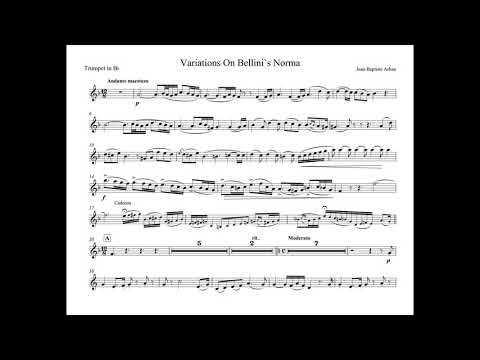 Arban, Jean - Baptiste - Variations Norma Bellini -  Charles Gates - cornet
