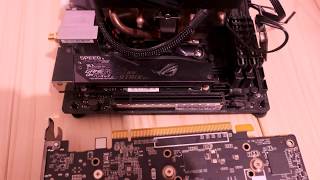 自作PC 　４K６０ｐ　ZOTAC GeForce GTX 960 ITX Compact グラフィックカード　ビデオカードのつけ方