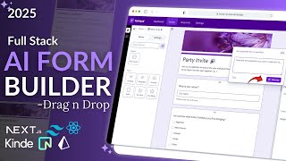 Build AI Form Builder Drag and Drop with Next.js, React, GeminiAI, Prisma, Neon 