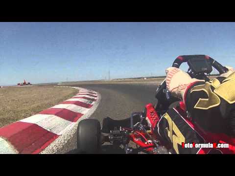 KZ Onboard lap - Gary Carlton (USA) (DR/Modena Engines) - Circuito Intl' de Zuera (E)