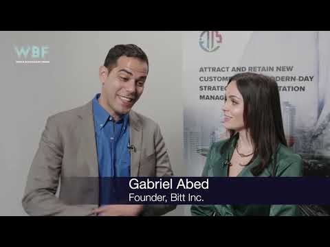 Gabriel Abed Founder of Bitt Inc. Talks at WBF
