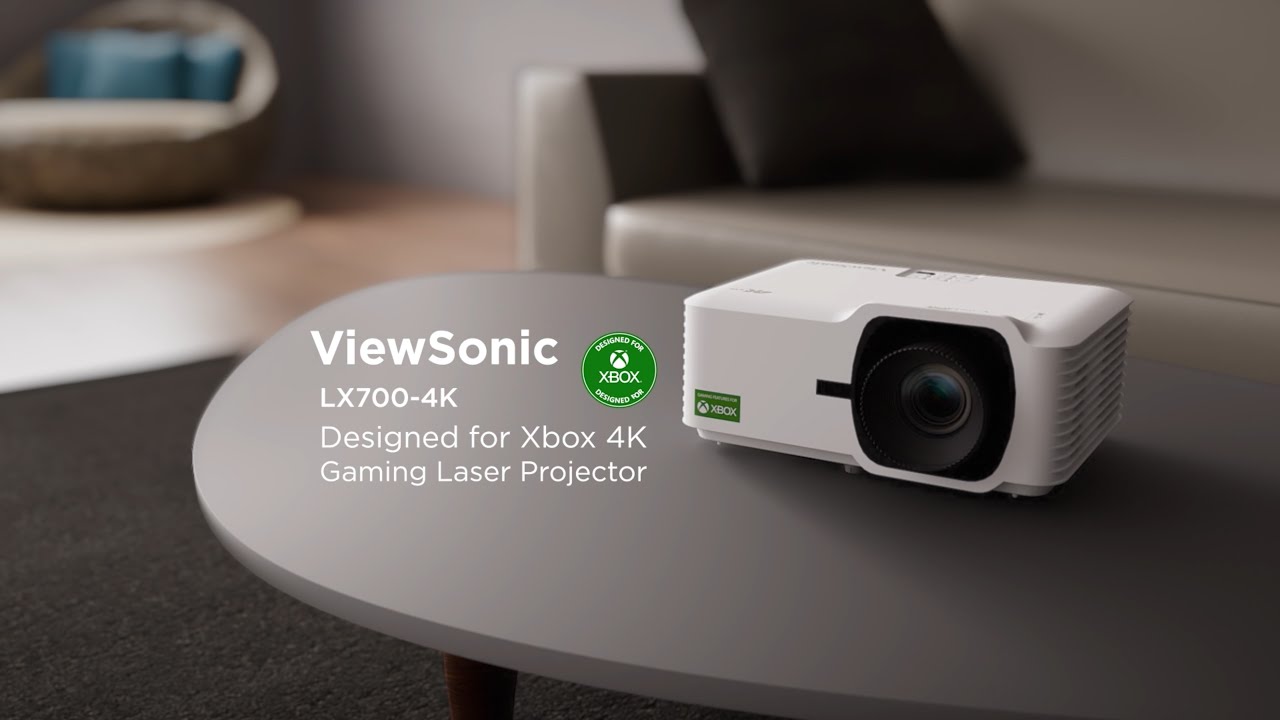 ViewSonic LX700-4K Designed for Xbox 4K Gaming Laser Projector