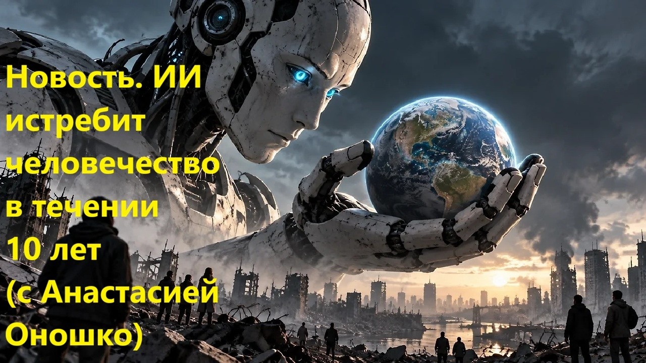 Новость  ИИ истребит человечество в течении 10 лет с Анастасией Оношко