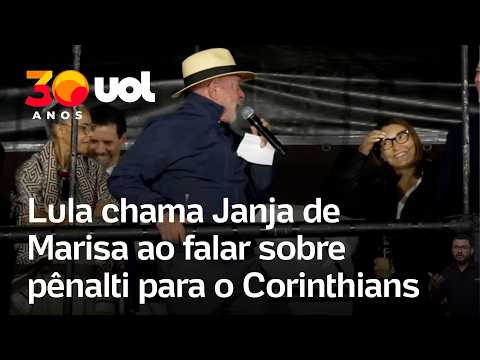 Lula chama Janja de Marisa ao falar sobre pênalti para o Corinthians