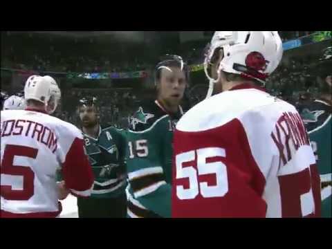 NHL: Sharks - Red Wings Handshake 2010 Stanley Cup Playoffs Western Conference Semifinals