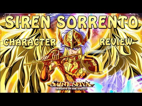 SIREN SORRENTO! FULL CHARACTER REVIEW! COSMO - TEAMS - SKILLS! Saint Seiya Awakening