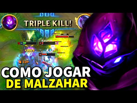 COMO JOGAR MALZAHAR PARA SUBIR DE ELO O CAMPEÃO MAIS FÁCIL NEM PRECISA SABER ULTAR | MALZAHAR LOL