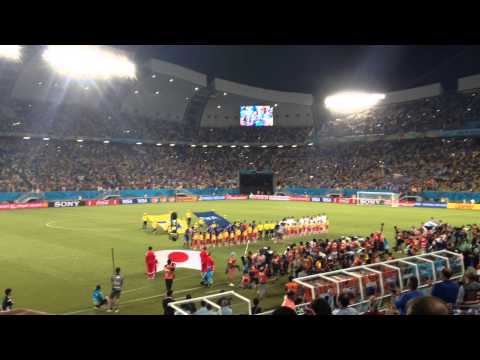 FIFA World Cup 2014 Game 2 of Japan vs Greece National Anthem