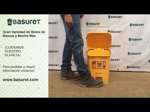 Bote De Basura Con Tapa De Pedal Residuos Rpbi 17lt Amarillo | Mercado