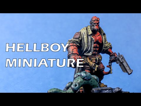 Painting a Hellboy mini