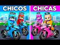 CHICOS vs CHICAS: Batalla de MOTOS en Minecraft
