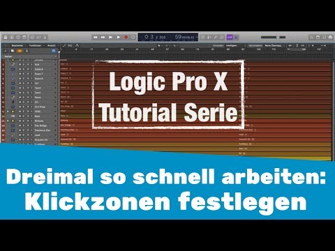 Dreimal so schnell in Logic arbeiten: Klickzonen zuweisen || Logic X Tutorial deutsch