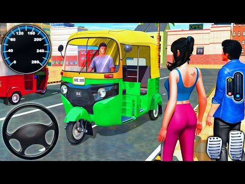 Modern Tuk Tuk Auto Rickshaw Driving 3D | City Auto Driver Simulator | Android Gameplay