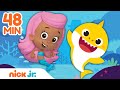 48 MINUTE Baby Shark Compilation W Blaze Bubble Guppies Nick Jr