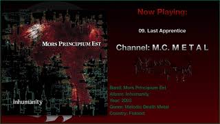 Last Apprentice - Mors Principium Est 2003, Inhumanity Album.