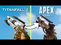 TITANFALL 2 vs APEX LEGENDS — Weapons Comparison