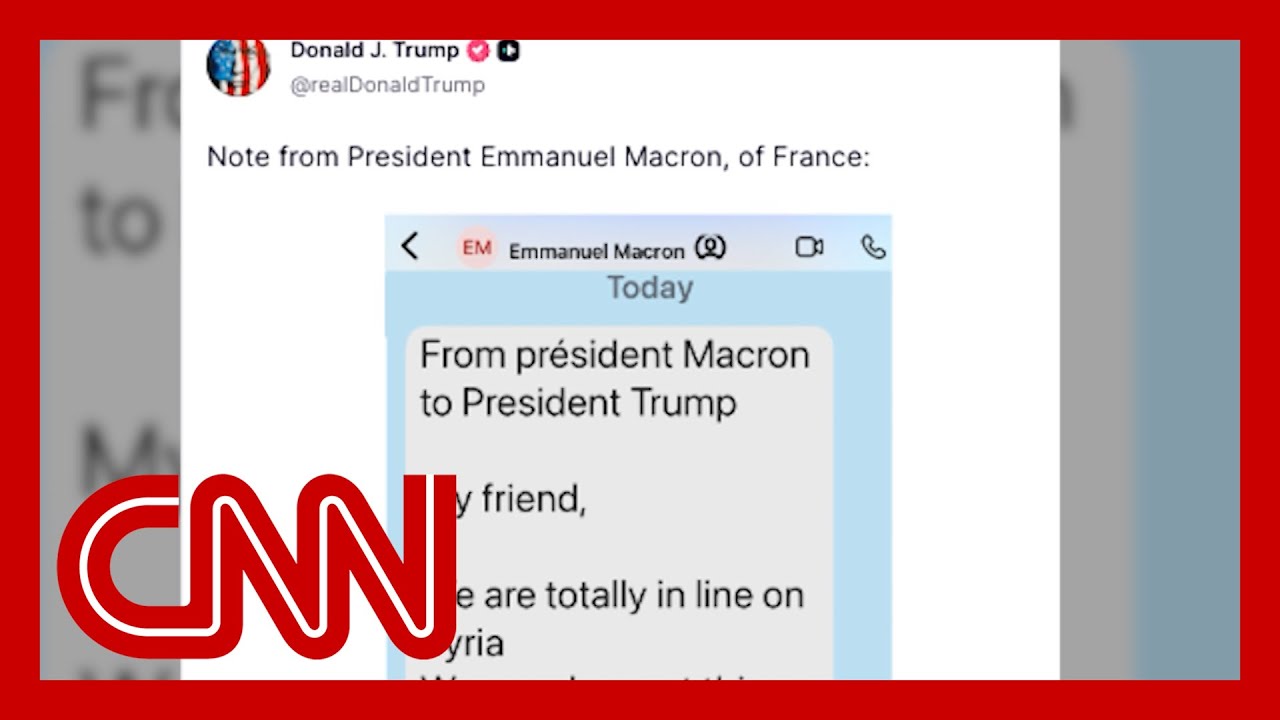 Trump posts private messages from leaders about Greenland