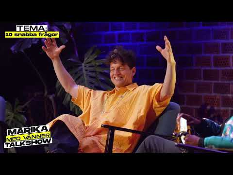 Nassim al Fakir utsätts för 10 snabba frågor! | Marika med vänner Talkshow