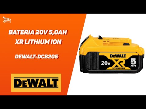 Bateria 20V 5,0Ah XR Lithium Ion - Video