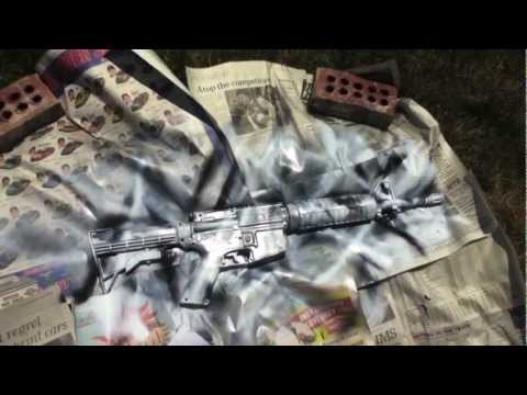 How to paint your airsoft gun Arctic Camo 2