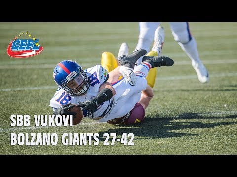 CEFL/SBB Vukovi-Bolzano Giants 27-42