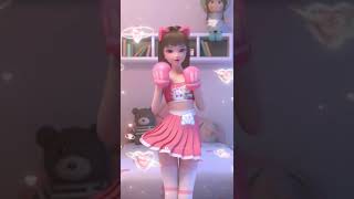 Bom Diggy Diggy  Cute Animated Girl Dance whatsapp