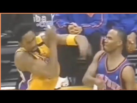 Kobe Bryant and Chris Childs Fight #nba #knicks #basketball #kobebryant #knicksNationHighlights