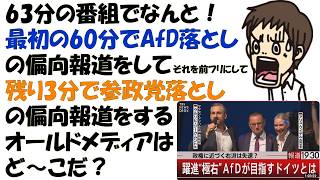 AfDをエサに参政党を…酷すぎる…オールドメディア…オワコンの極み