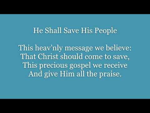 He Shall Save His People