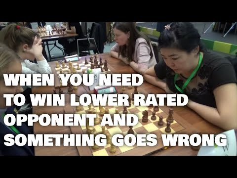 Winning lower rated opponent is hard task | Gunina - Kovanova | Rapid chess
