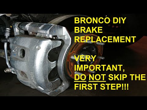 2021-2025 Ford Bronco How to Replace Brake Pads and Rotors DIY Brake Maintenance Mode