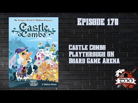 Castle Combo Board Game Playthrough | Full Gameplay on Board Game Arena (BGA)