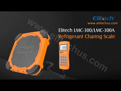 Elitech LMC-300A & LMC-300 HVAC Refrigerant Charging Scale with Solenoid 330 Lbs