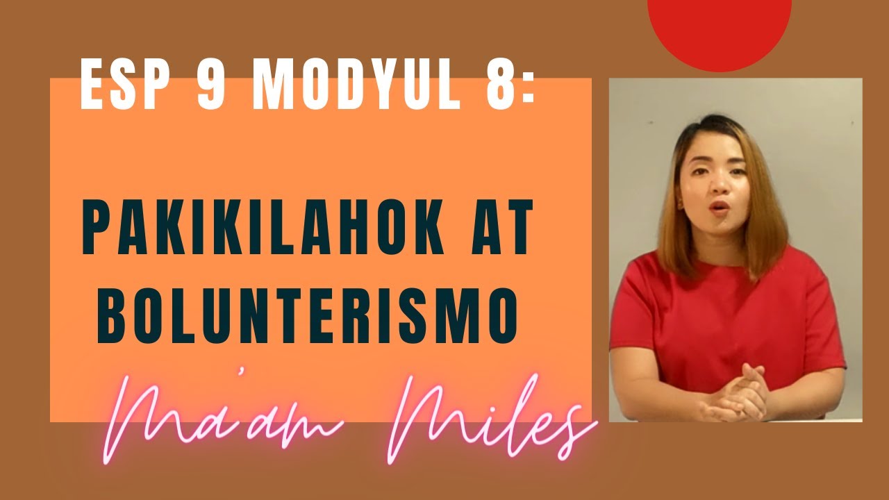 Putar video MODYUL 8: Pakikilahok at Bolunterismo (Week 7-8) sekarang MODYUL 8: Pakikilahok at Bolunterismo (Week 7-8)
