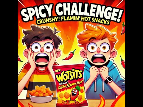 🔥 Who Can Handle the Heat? Wotsits Crunchy Extra Flamin’ Hot Challenge!
