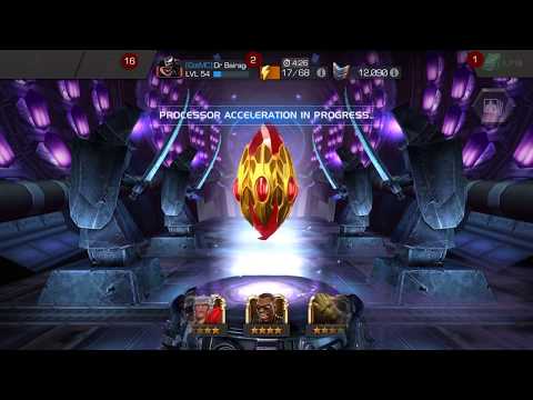MCOC Dungeons artifact four star evolution crystal opening