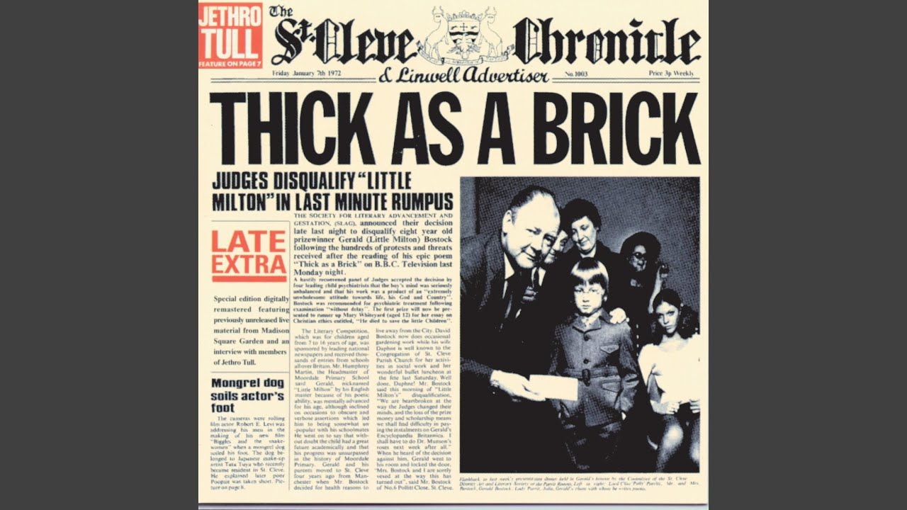 Thick as a Brick (Pt. I) (1997 Remaster)