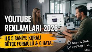 YouTube Reklam Verme Rehberi 2026 | Bütçe Hesaplama, Formatlar ve İlk 5 Saniye K