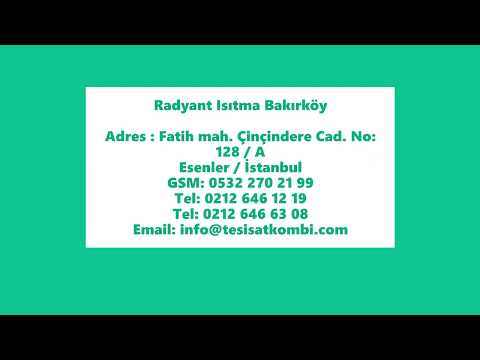 Radyant Isıtma Bakırköy