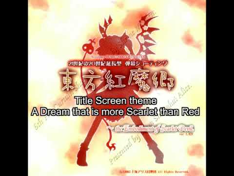 [TH06] 01 Title Screen - A Dream that is more Scarlet than Red