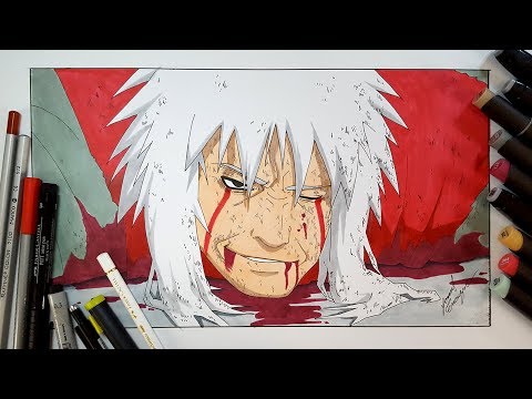 Drawing Jiraiya's Death - YouTube