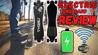 Caroma 4 Speed Electric Skateboard with Remote "Walkthrough/Review"