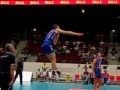 Volleyball Maxim Mikhailov servis slow motion ...
