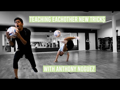 LEARNING NEW FREESTYLE MOVES WITH ANTHONY - Football Freestyle training vlog
