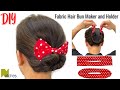 How To Make DIY Fabric Hair Bun Maker And Holder DIY Hair Accessories