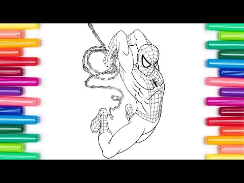 Spiderman coloring page / superhero spider-man