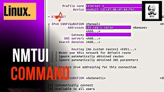 Nmtui Command | Ip Configuration  In Linux | How to Configure Network In Ubuntu | Linux Command