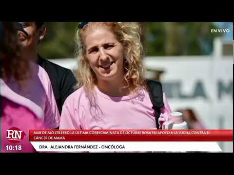 Se realizaron correcaminatas por octubre rosa en apoyo a la lucha contra el cáncer de mama