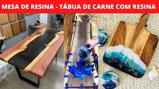 MESAS DE RESINAS COMO FAZER MESA com RESINA PASSO a PASSO